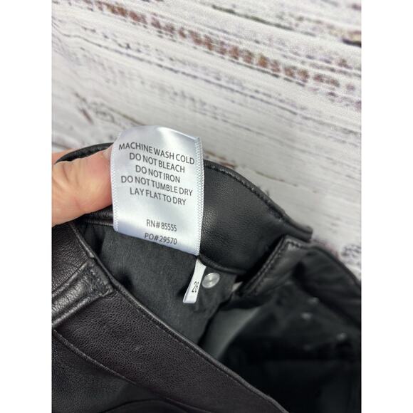 PISTOLA Lennon High Rise Cropped Boot Pant Vegan Faux Leather Size 26 Revolve - Picture 11 of 12